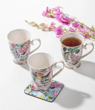 Load image into Gallery viewer, Romantic Garden Pink Footed Mug
