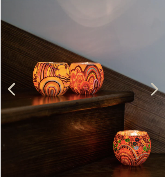 Koh Living Aboriginal Journeys In The Sun Tealight Candle Holder