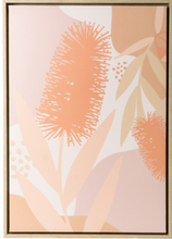 Load image into Gallery viewer, Framed Canvas Print- Fleur Bottlebrush 44x64 cm
