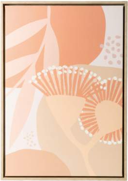 Framed Canvas Print- Fleur Wattle 44x64 cm
