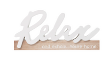 Load image into Gallery viewer, Wooden blockword - Relax
