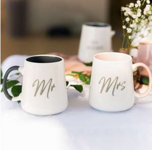 Wedding Mr & Mrs Mug Set