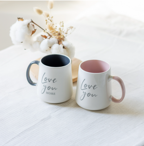 Wedding Love You & Love You More Mug Set