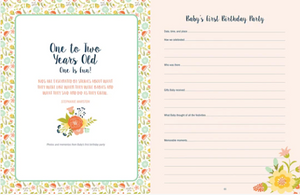 Baby's Book: The First Five Years (Floral)