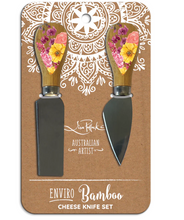 Load image into Gallery viewer, Serve cheese in style with the margaritaville cactus Cheese Knife Set by Lisa Pollock.
