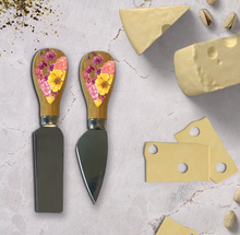 Load image into Gallery viewer, Serve cheese in style with the margaritaville cactus Cheese Knife Set by Lisa Pollock.
