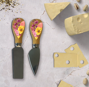 Serve cheese in style with the margaritaville cactus Cheese Knife Set by Lisa Pollock.