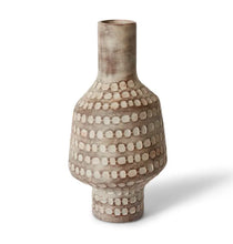 Load image into Gallery viewer, Textured Brown Ceramic Ayden Tall Vase
