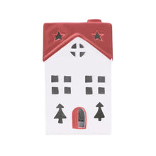 Load image into Gallery viewer, Christmas Red Light Up Ceramic House
