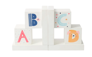 Baby Or Children Bookends-Alphabet Design