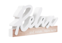 Load image into Gallery viewer, Wooden blockword - Relax
