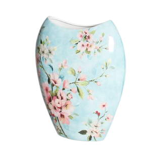 Fine Bone China wares - Peach Blossom Blue Vase