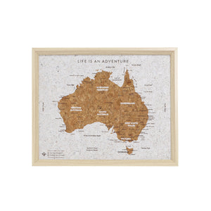 Travel Board Australia Map Desk