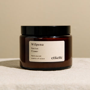 Etikette Wilpena in Cactus Flower Soy Candle