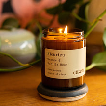 Load image into Gallery viewer, Etikette Fleurieu in Orange &amp; Vanilla Bean Soy Candle
