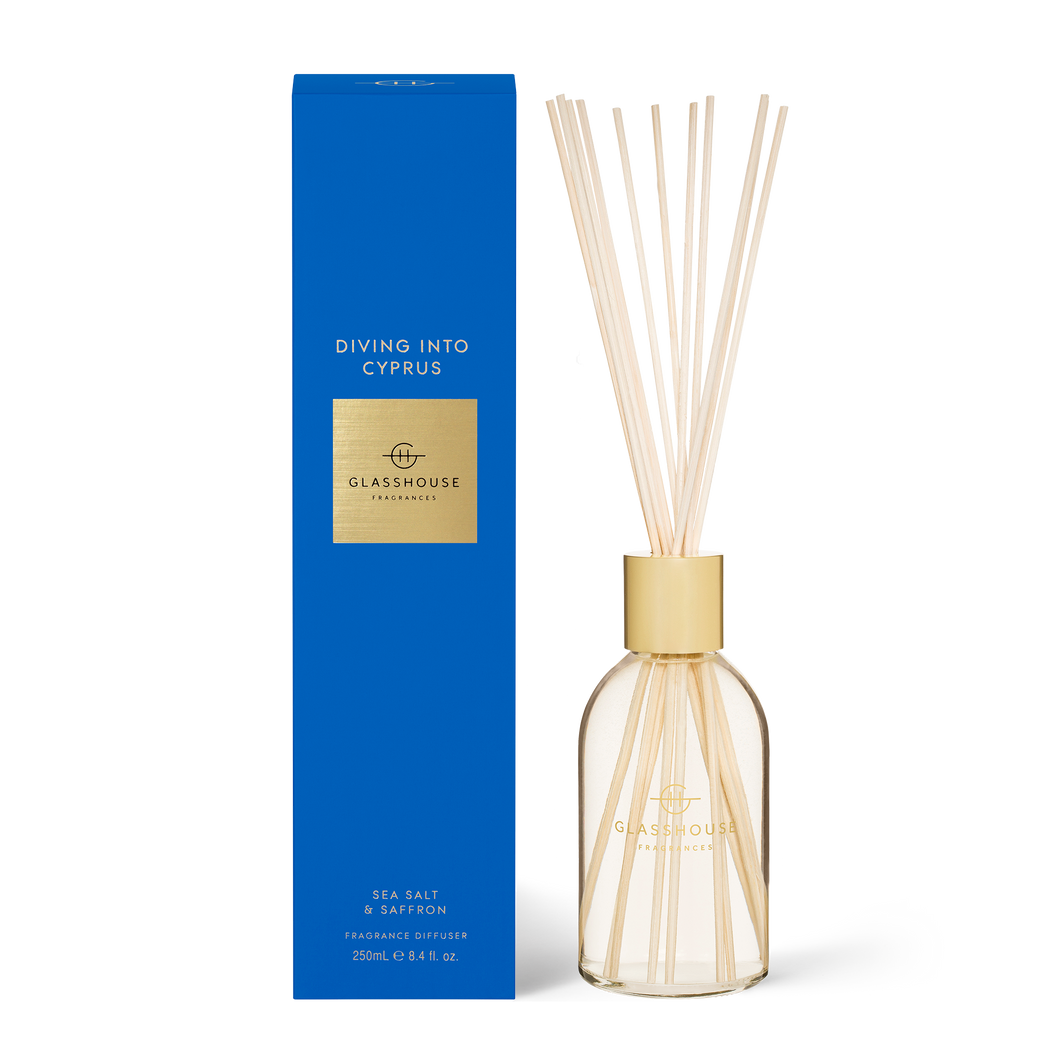 Glasshouse Fragrances Diffuser Diving Into Cyprus 250ML