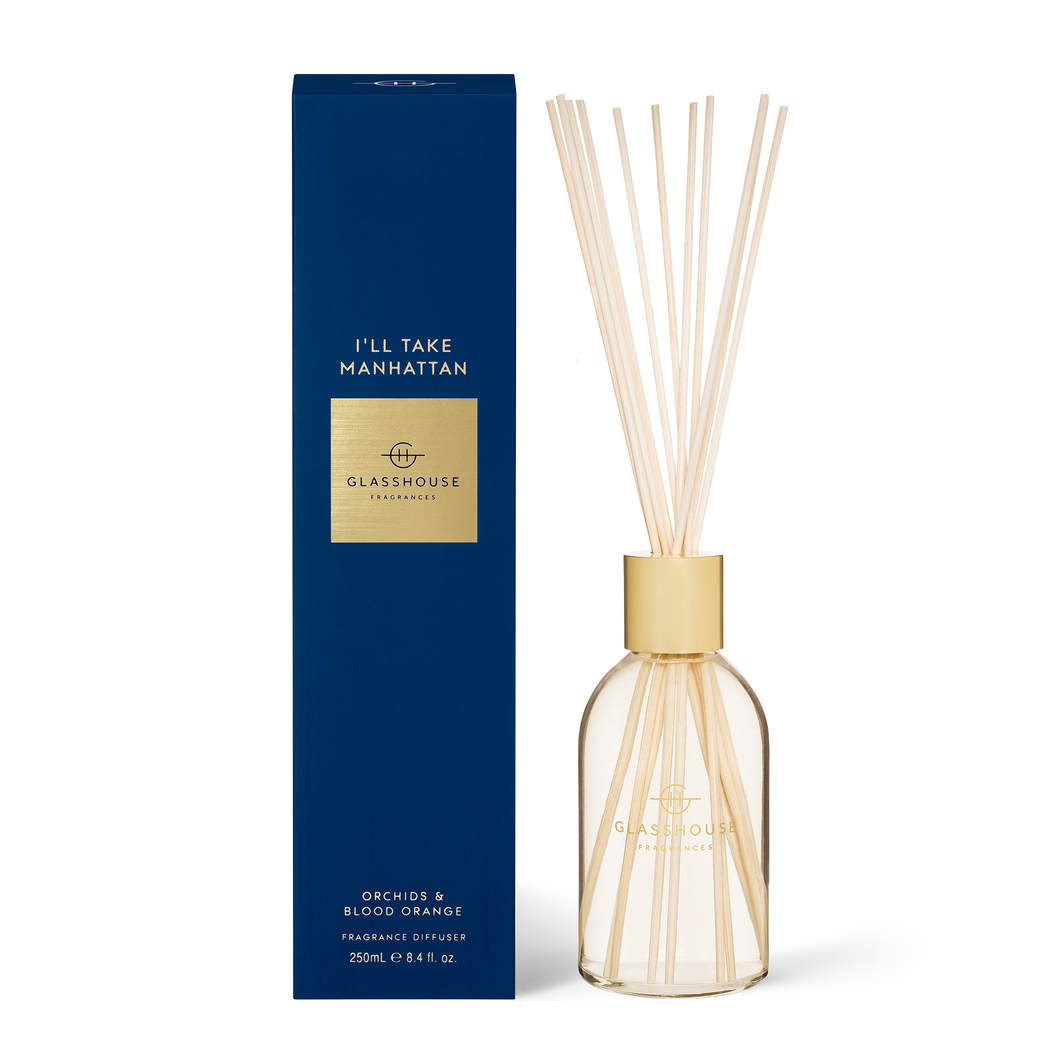 Glasshouse Fragrances Diffuser - I'll Take Manhattan 250ML