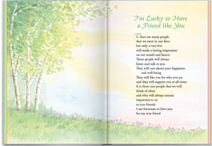 I'm Lucky to Have a Friend like You Hardcover gift book-By Susan Polis Schutz