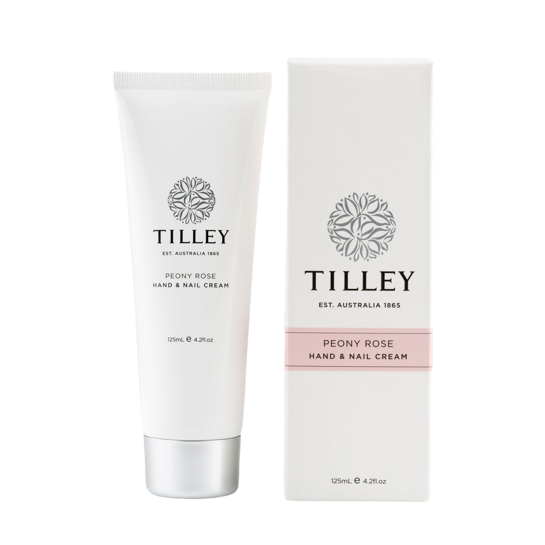Tilley Peony Rose Deluxe Hand & Nail Cream 125mL