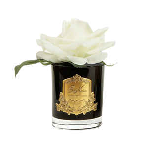 Côte Noire Perfumed Natural Touch Rose in Black - Ivory White