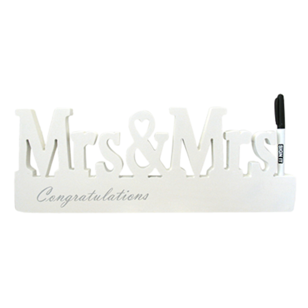 Mrs & Mrs Wedding/Engagement Signature Block