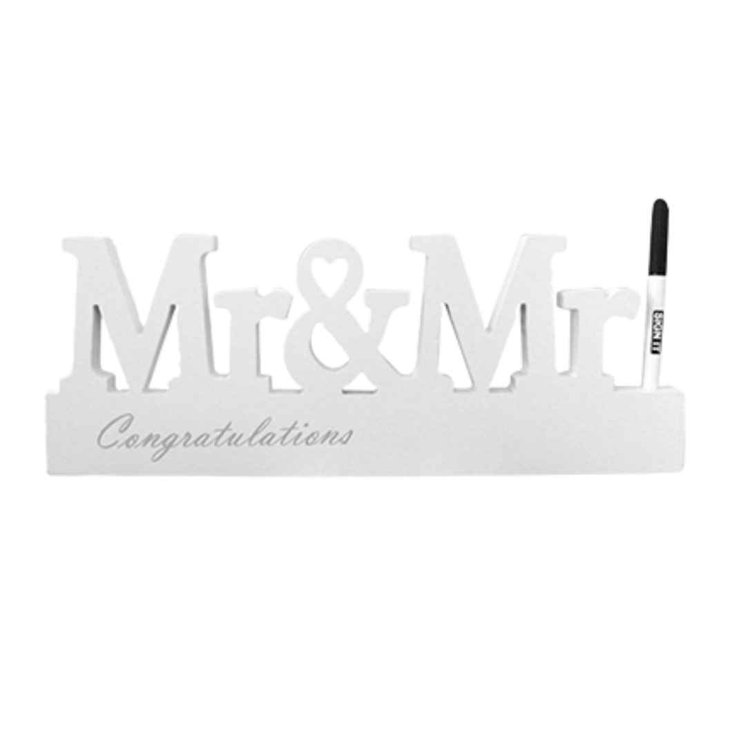 Mr & Mr Wedding/Engagement Signature Block