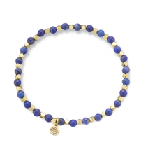 Load image into Gallery viewer, Palas Lapis Lazuli &#39;Aura of Gold&#39; Gem Bracelet
