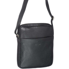 Load image into Gallery viewer, Pierre Cardin Black Leather iPad Bag
