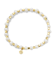 Load image into Gallery viewer, Palas Pearl &#39;Aura of Gold&#39; Gem Bracelet
