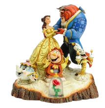 Load image into Gallery viewer, Disney Traditions By Jim Shore - Beauty &amp; The Beast- Tale As Old As Time Carved By Heart
