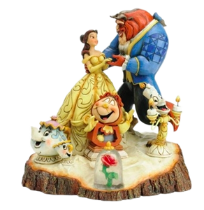 Disney Traditions By Jim Shore - Beauty & The Beast- Tale As Old As Time Carved By Heart