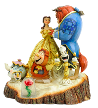 Load image into Gallery viewer, Disney Traditions By Jim Shore - Beauty &amp; The Beast- Tale As Old As Time Carved By Heart
