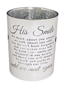 His Smile Candle Holder