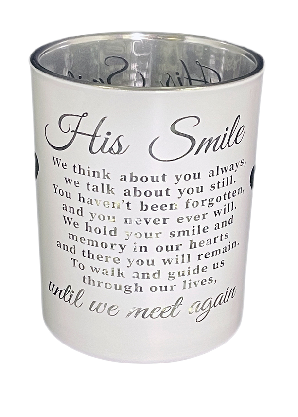 His Smile Candle Holder