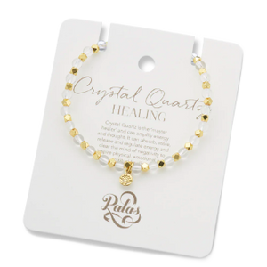Palas Crystal Quartz 'Aura of Gold' Gem Bracelet