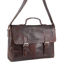 Load image into Gallery viewer, Pierre Cardin Rustic Leather Computer Bag
