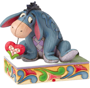 Disney Traditions By Jim Shore - Winnie The Pooh Eeyore - Heart On A String Personality Pose