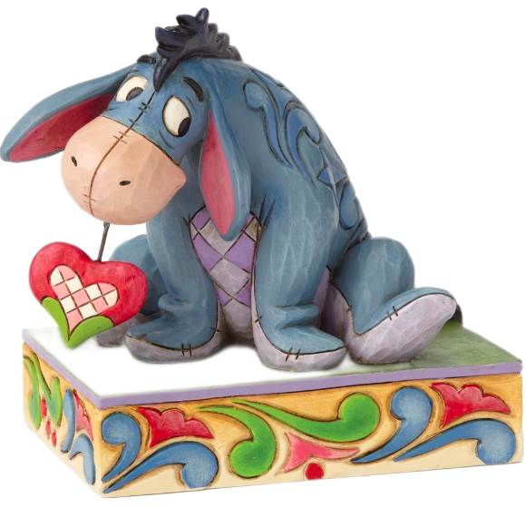 Disney Traditions By Jim Shore - Winnie The Pooh Eeyore - Heart On A String Personality Pose