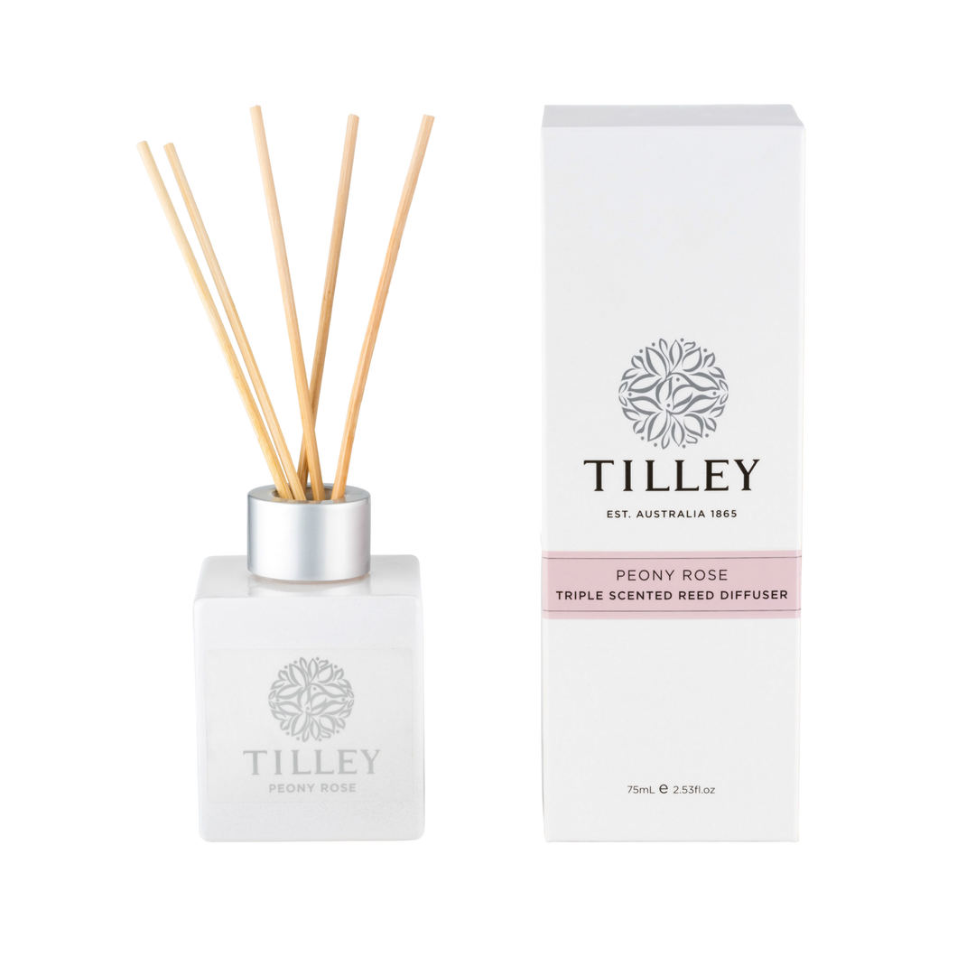 Tilley Peony Rose Aromatic Reed Diffuser 75mL
