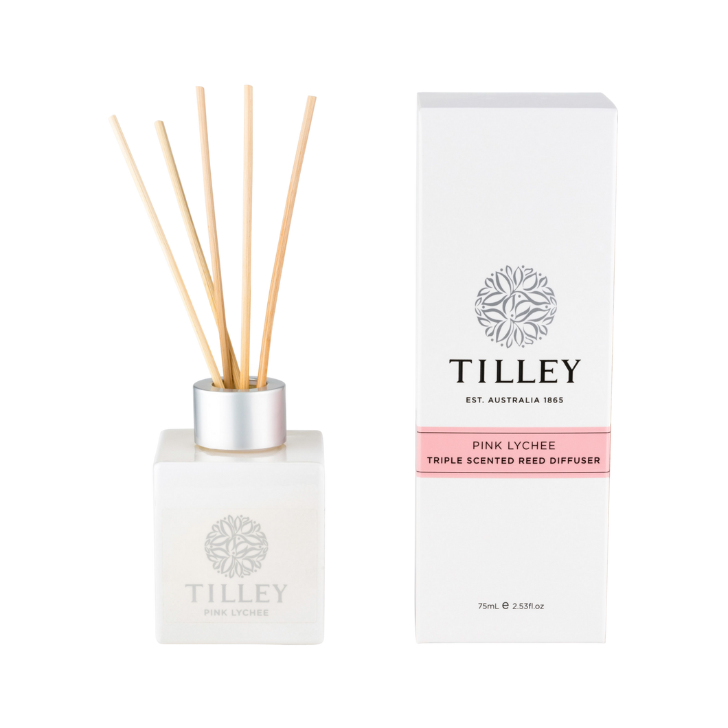 Tilley Pink Lychee Aromatic Reed Diffuser 75mL