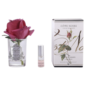 Côte Noire Perfumed Natural Touch Rose Bud in Clear - Carmine Red