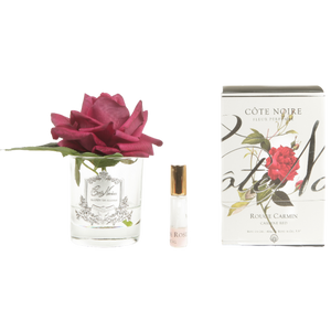 Côte Noire Perfumed Natural Touch Rose in Clear - Carmine Red