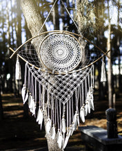 Load image into Gallery viewer, Evil Eye Protection Macrame Dream Catcher
